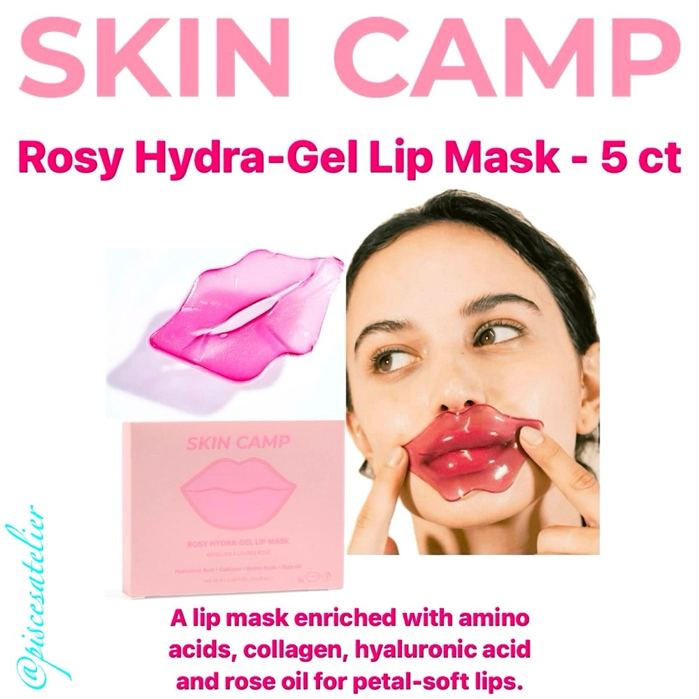Skin Camp Rosy Hydra-Gel Lip Mask - 5 ct